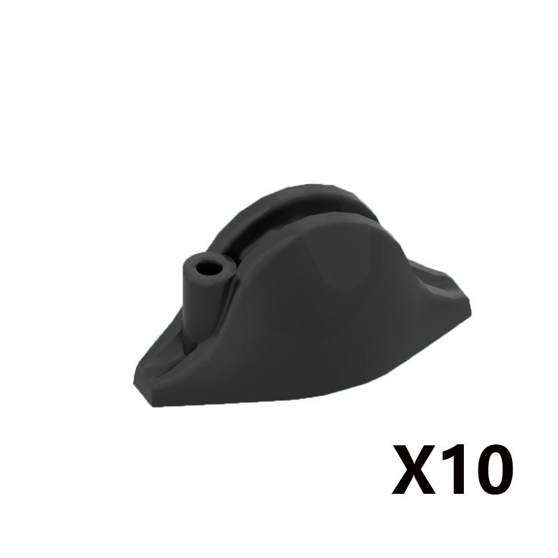 MOC Armes Médiévales Accessoire Briques Soldat Figurine Chapeau de Cow-boy Fusil de Chasse Arbalète Lance Armure Casque Masque Brique Jouet