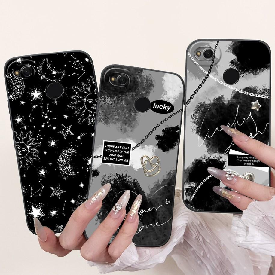 For Xiaomi Redmi 4X Case Cute Cartoon Rabbit Crown Cat Soft Silicone Lens Protective Cover For Xiaomi Redmi 4A 5A Redmi4X Shells