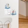 Cartoon Polar Bear Bedroom Living Room Switch Background Beautification Wall Stickers