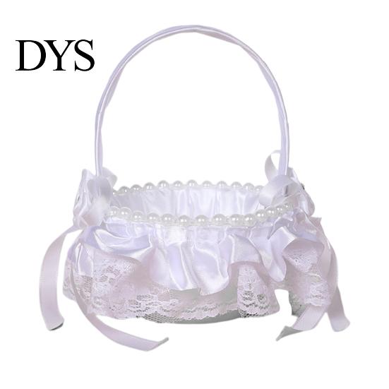 Flower Basket Decorative Eye-catching Romantic Bridal Handheld Girl Wedding Supplies Petals