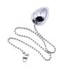 Adult Anal Toys: Metal Bead and Chain Plugs, Rear Entry Plugs for Male & Female, with Leash Attachment