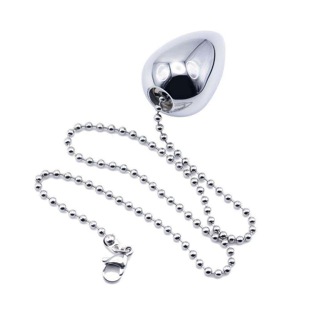 Adult Anal Toys: Metal Bead and Chain Plugs, Rear Entry Plugs for Male & Female, with Leash Attachment