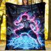 1pc Akaza Theme Blanket - Digital Print, Polyester, Cozy for All Seasons, Perfect for Outdoor, and Travel