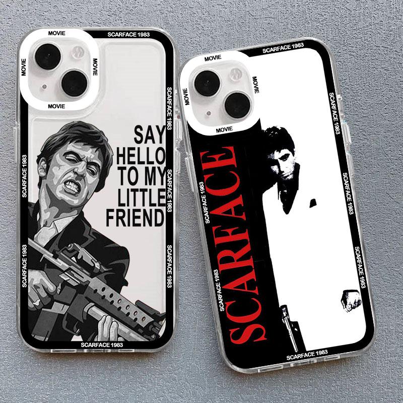 Scarface 1983 Film Al Pacino Movie Phone Case for IPhone 11 12 13 Mini 14 15 16 Pro XS MAX 8 7 Plus X XR Shockproof Cover Fundas