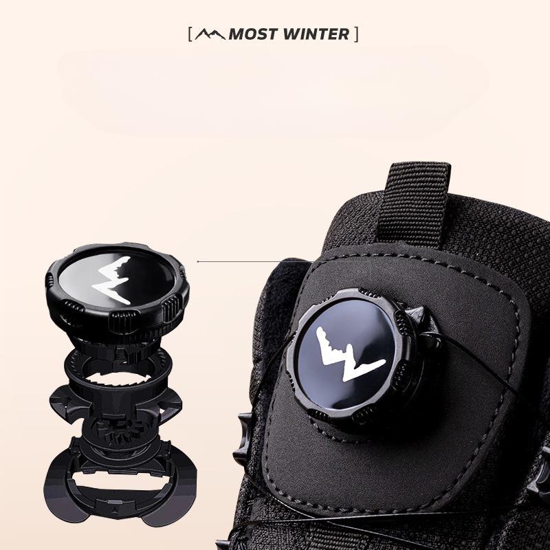 Women's Winter Snow Boots Warm Water Resistant Lace-Up Faux Fur Lined Mid-Calf Ankle Booties Shoes Womens Slip On Outdoor Walking Hiking Skiing Boots