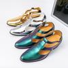Fashion Summer Classic Men Leather Shoes Casual Comfortable Fashionable High-heeled Sandals Gentleman's Social Shoes Size 38-46