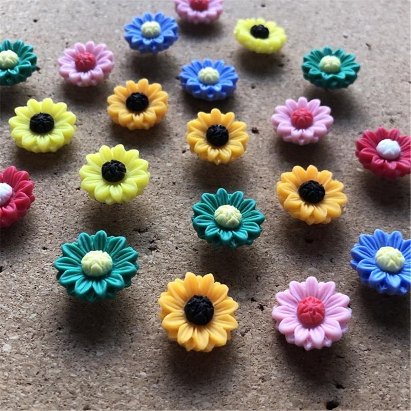 Decorative Push Pins 20/30Pcs Resin Pushpin Cork Notice Board Thumb Tacks for Office School Bulletin Board Cork Board