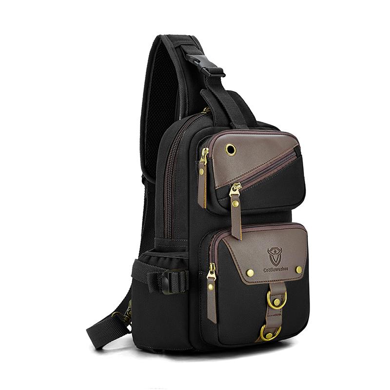 

Высококачественная мужская сумка поясная сумка Прочный холст Мужская нагрудная сумка Сумки через плечо Модный дизайн Мужская сумка на плечо большой вместимости Sac