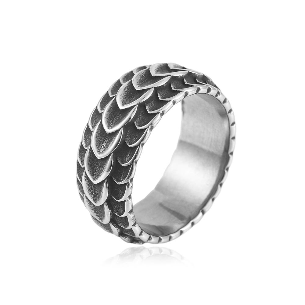 Fashion Simple 316L Stainless Steel Link Chain Rings For Men Women Punk Hip Hop Personality Retro Ring Party Biker Jewelry Gifts