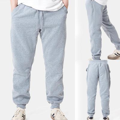 Rose Beauty A Men's Autumn and Winter Loose Fleece Sports Casual Pants