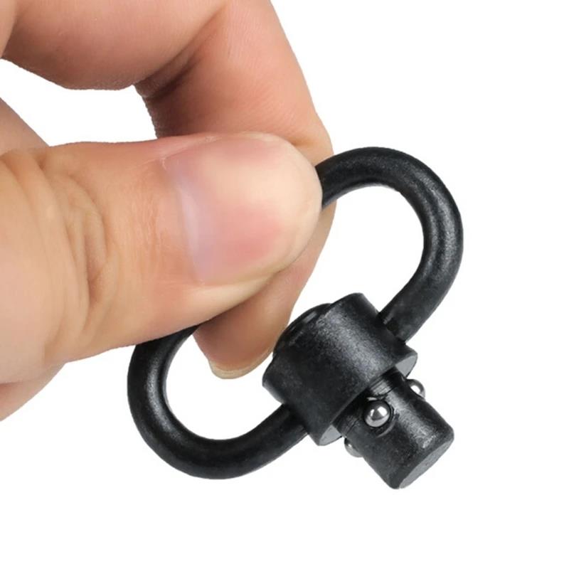 Heavy Duty 1.25 Inch Sling Swivels - Quick Detach D Loop Mounts For 2 Point Rifle Slings