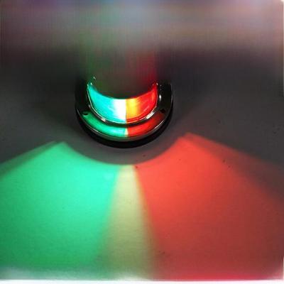 LED Dual-Color 12V Marine Sidelight - Red & Green Yacht Signal Light