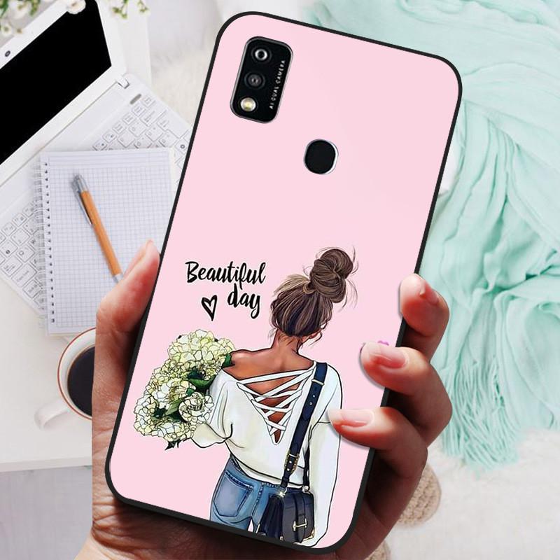 Für ZTE Blade A51 Hülle A71 Schwarze Abdeckung Löwe Wolf Silikon Weiche Rückseitenhüllen Für ZTE Blade A71 A7030 A 71 A 51 Schutzhülle