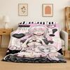 Cute Girl Super Sonico Cartoon Soft Flannel Throw Blanket,Cozy Blanket for Bed,Couch,Sofa,Bedroom,Living Room,Travel,Picnic Kid