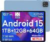 For COLORROOM A30 Android 15 Tablet with Large TF Card Widevine L1 IPS 18W PD Wireless Instruction Manual Protective Case Included [New 2025] Screen,