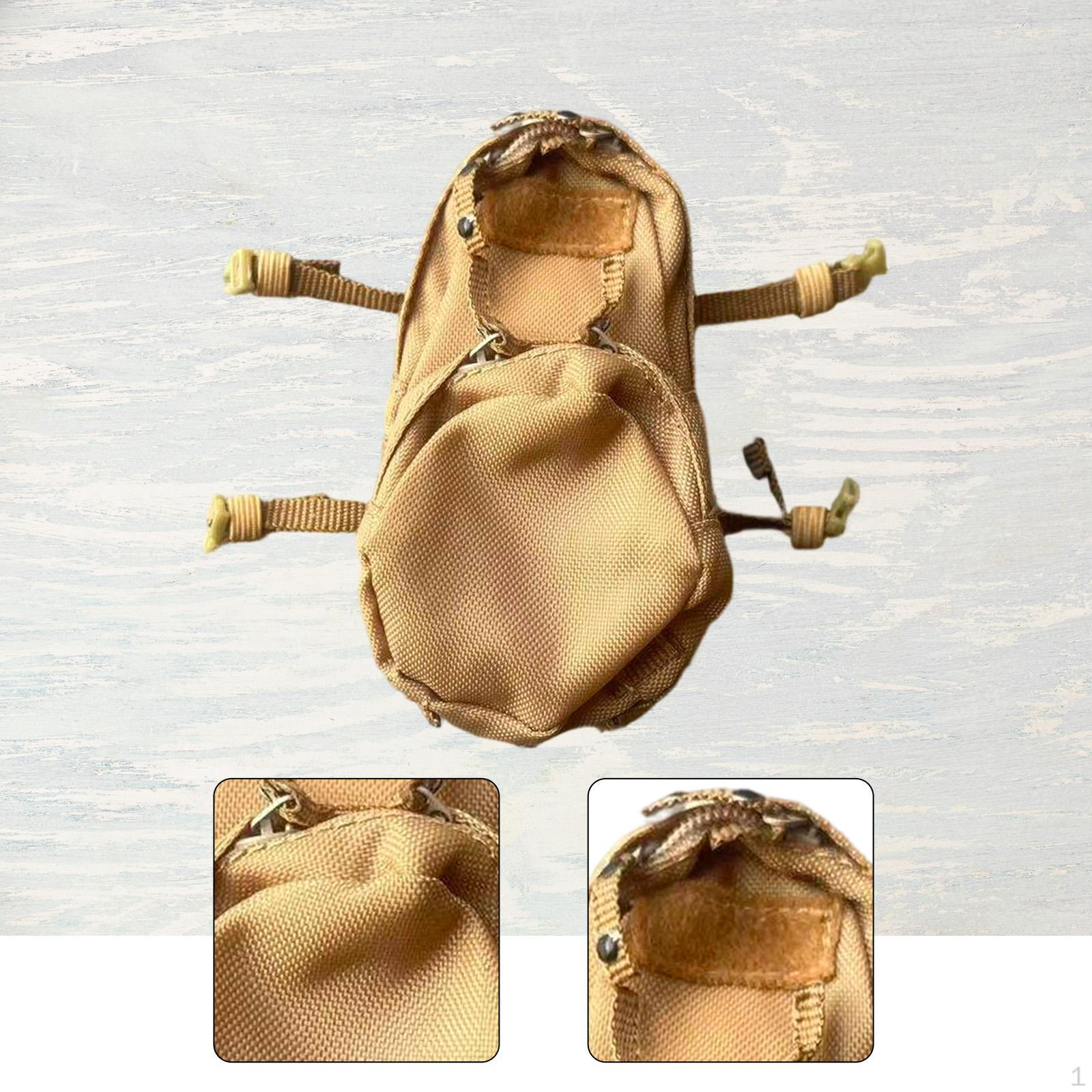 

1:6 Bag with Zip Realistic Lightweight Handmade Water Model Miniature Figure Accessory for 12