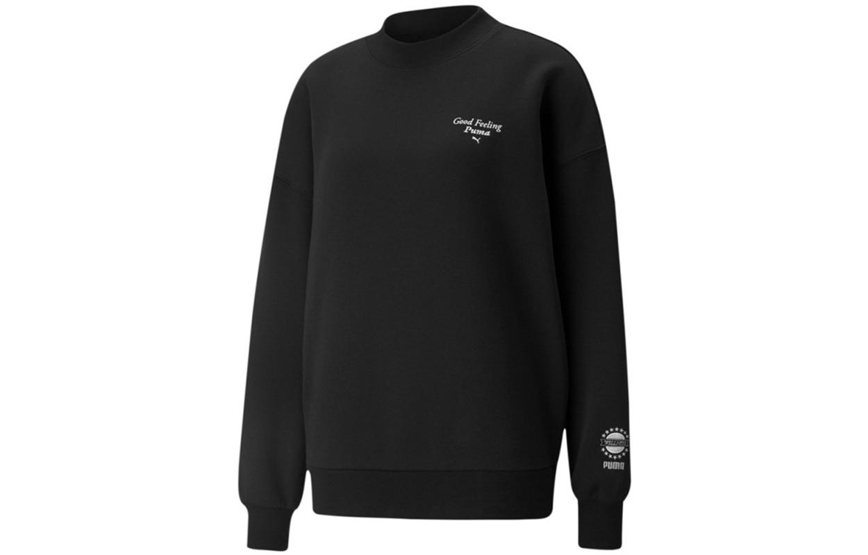PUMA Толстовки Женские Черные С Круглым Вырезом Умеренно Обычные 534398-01 L