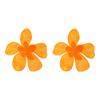 Summer Colorful Oversize Flower Earrings for Woman Decoration New Temperament Acrylic Geometric Dangle Earrings Trend Jewelry