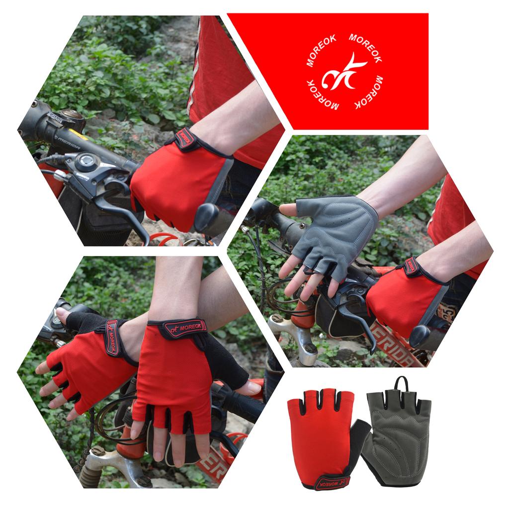 Man Woman Gym Cycling Gloves Breathable Anti-Slip Road MTB  Bicycle Gloves Summer Half Finger Outdoor Riding Sport Bike Gloves