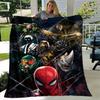 Spider-man Cute Printed Blanket Rectangular Soft Comfortable Modern Style Polyester