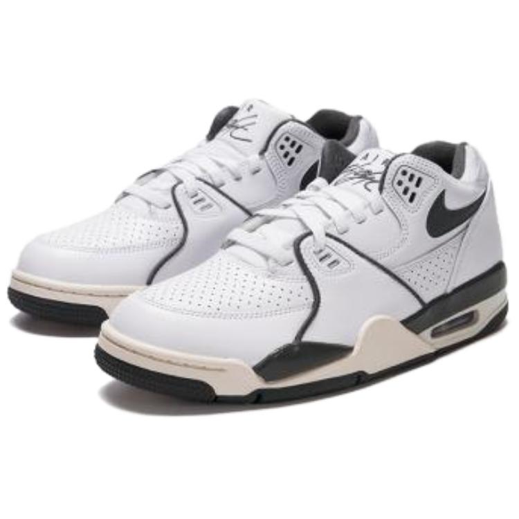 New Nike Air Flight 89 Cushioning, Abrasion Resistant, Breathable, Lightweight Low Top Vintage Basketball Shoes Men's White HJ4484-101