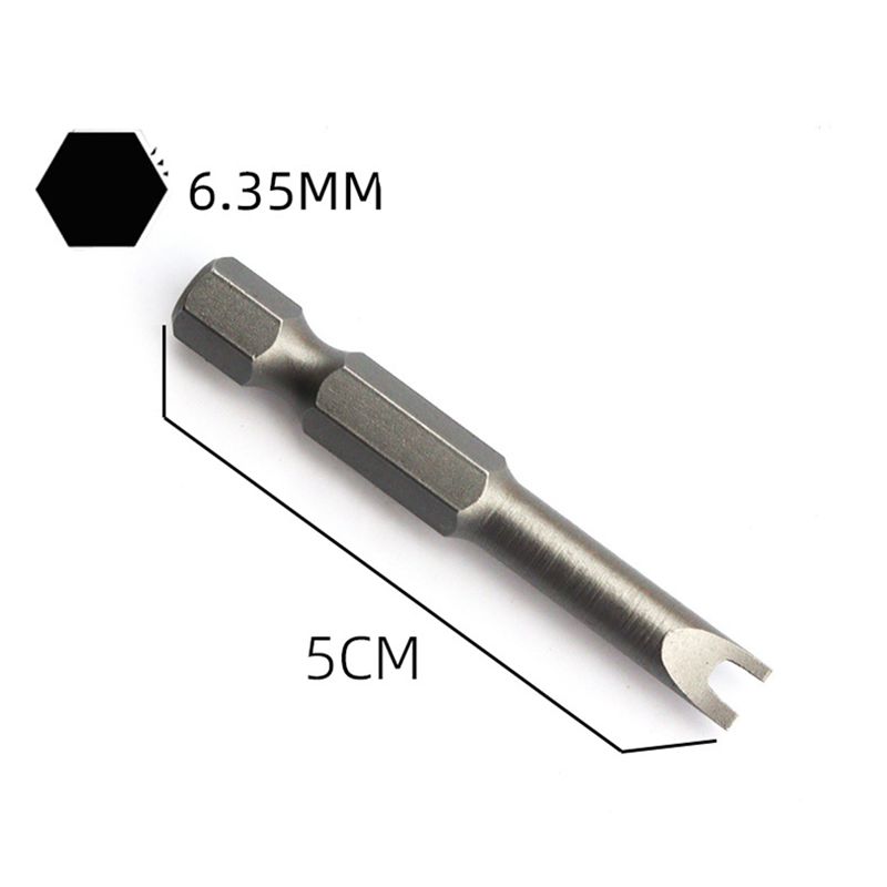 5Pcs Special-shaped Screwdriver Set U-shaped Y Shape Triangle Inner Cross New Three Points Screwdriver Bit Tool 6.35mm