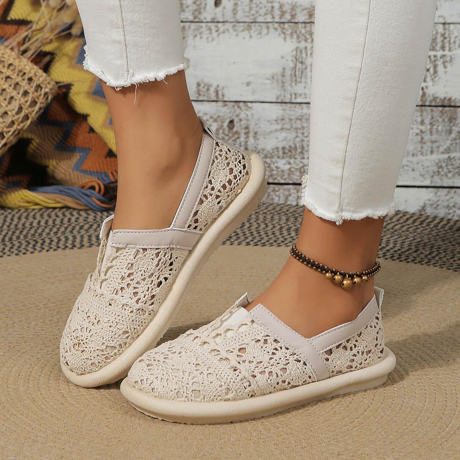 

Женские повседневные туфли на шнурках с открытой подошвой, дышащие, мягкие, повседневные туфли на плоской подошве, белые женские туфли, прогулочные сетчатые кроссовки на плоской подошве 37