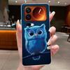 Fashion Night Owl Pattern Phone Case For Xiaomi 17 Pro Xiaomi 17 Pro Max Transparent TPU Soft Cover Shockproof Couple Shell