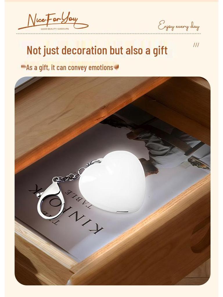 3D Touch LED Keychain Light - Cute, Creative Ornament Gift for Bedroom