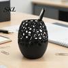 Office Desk Organizer Modern Honeycomb Pen Holder, 3D Printed Hollow Design Stylish Accessory Container, for Pencils Makeup Brushes Holder
