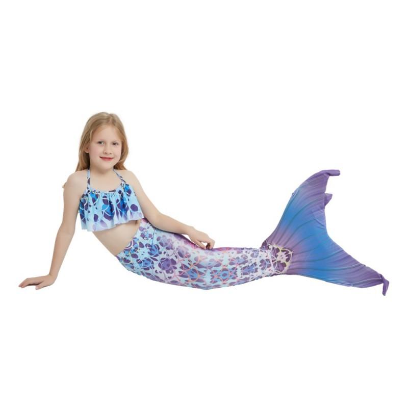 Mermaid Tail Swimsuit Kids Teens Adults Unisex Cosplay Costume Swimming Pool Beach Vacation Photo Shoot