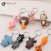 12 Pcs Jungle Animal Theme Keychains As Birthday Return Gifts for Kids of All Age Groups