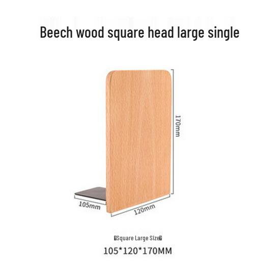 Sturdy Beech Wood Book Stand and Organizer