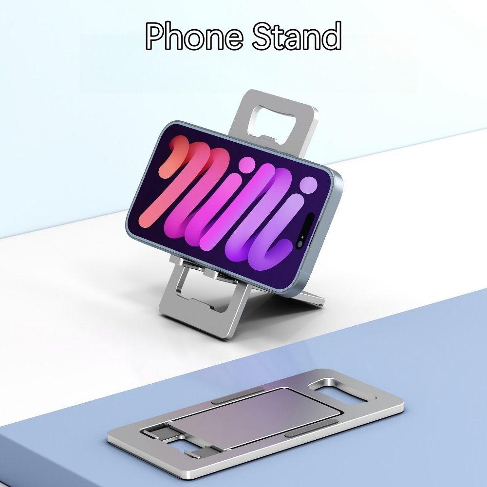 Aluminum Mobile Phone Holder Adjustable Bottle Opener Durable Tablet Stand  for Home Office