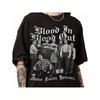 Pánské Vintage 90s Blood In Blood Out BIBO & Datos Locos Forever Potisk Unisex Tričko - Odolné Retro Gangsterský Film Grafické Tričko, Chicano Streetwear Top,