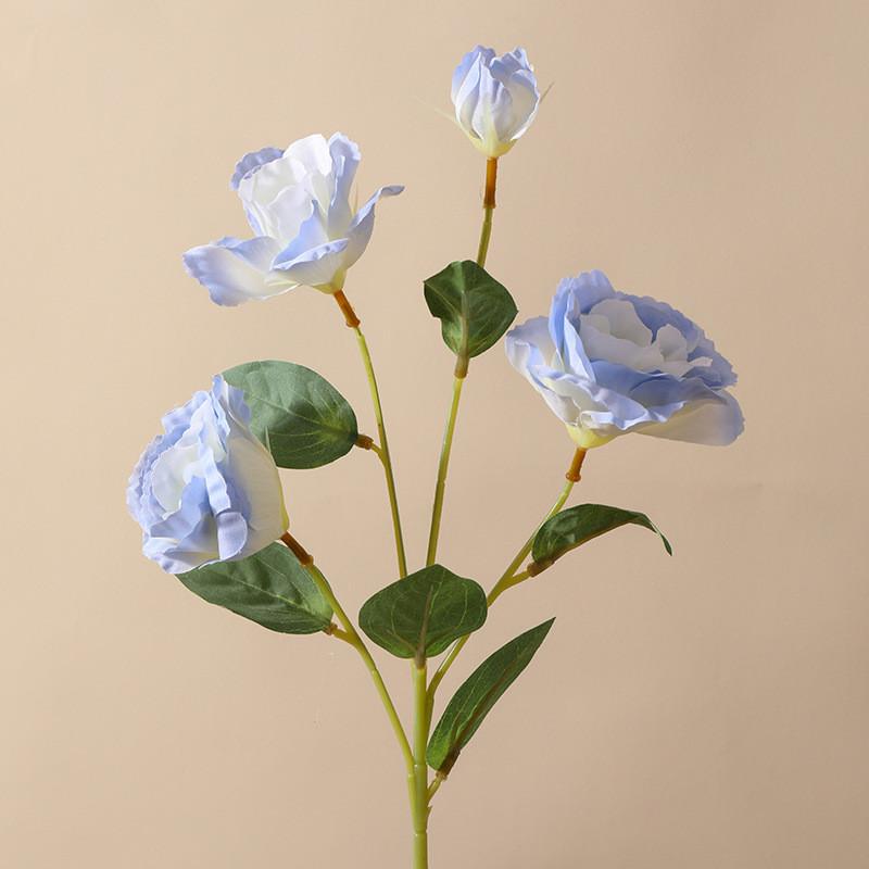 Luxury Silk Eustoma Floral Centerpiece For Wedding Decor Home Photography Styling