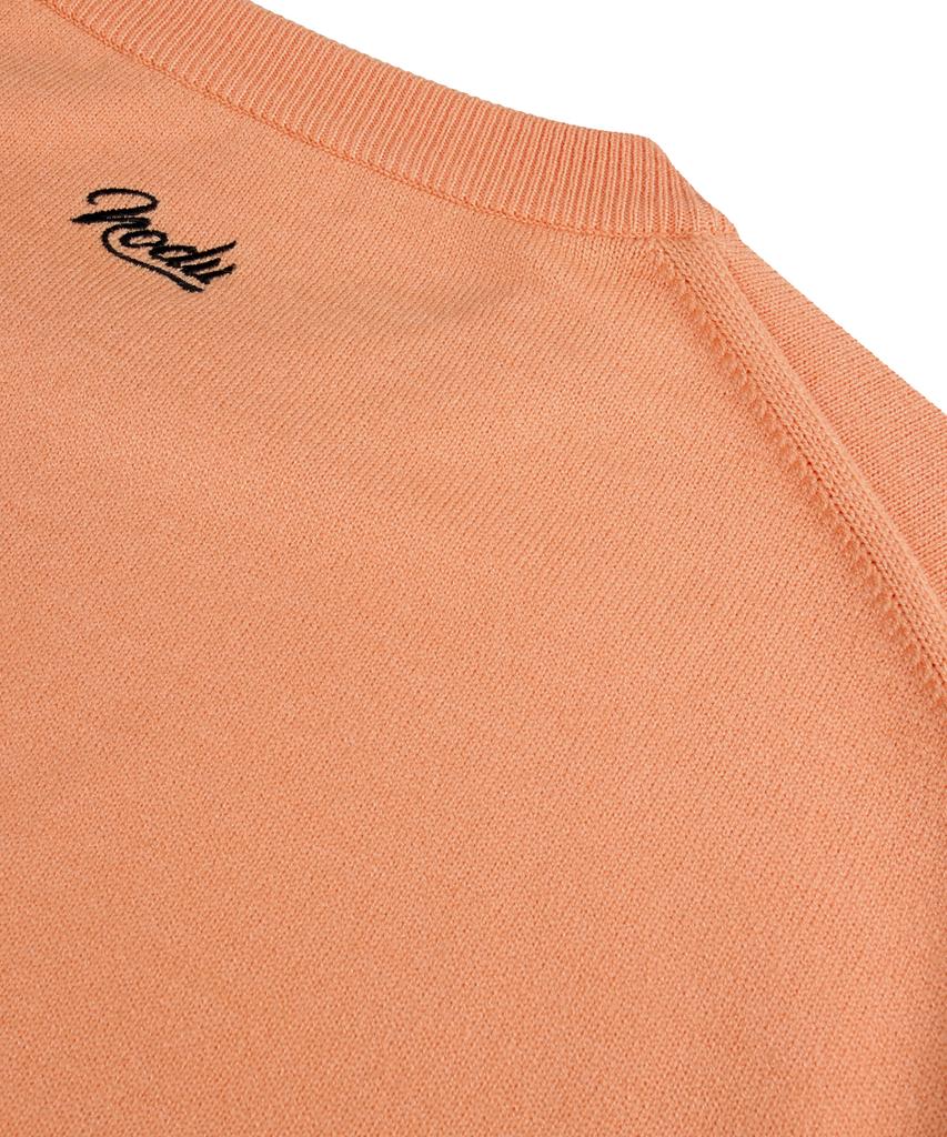 NODU Signature Flower Soft Knit [Orange]