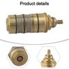 Brass Thermostatic Cartridge Valve Kit for Seamless Integration with Various Shower Systems and Effortless Use