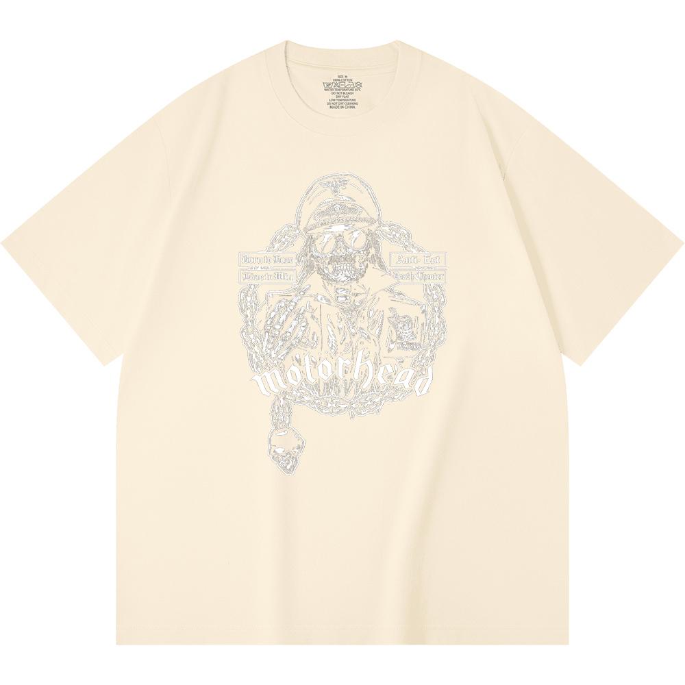 T-shirt Heavy Metal 100% Cotone 230 Gsm Stampa Band Rock Musica Popolare Unisex T-shirt Pesante in Cotone