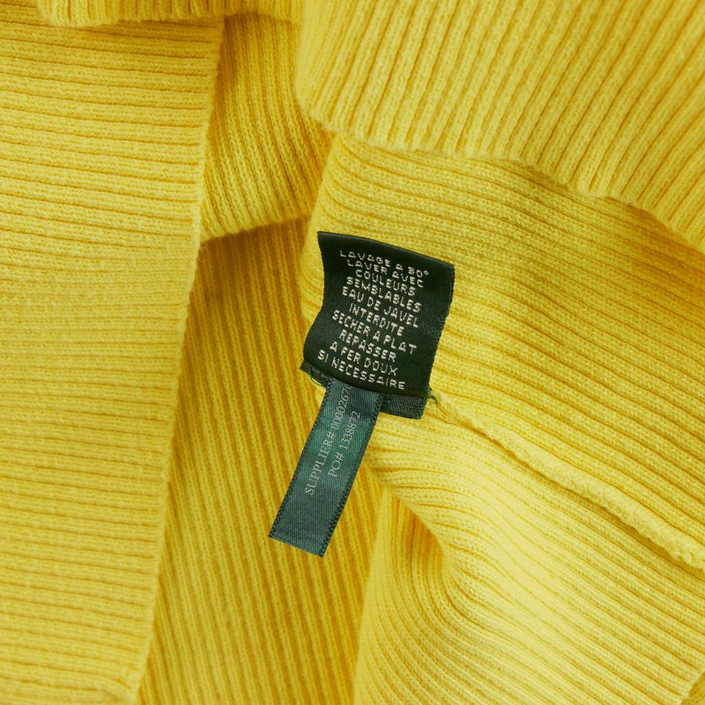Seconde vie - Pull Femme  col roulé Jaune - Bon état
