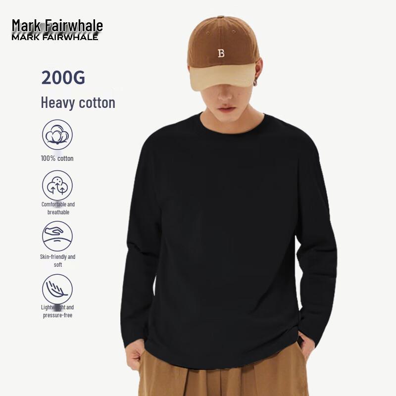Mark Fairwhale Men's Heavyweight Cotton Long Sleeve T-Shirt