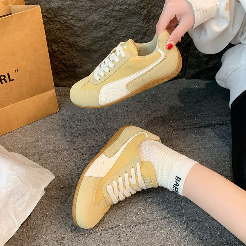 Flat-bottomed German training shoes women's 2025 new spring and autumn little white shoes popular leisure sports women's shoes versatile Forrest G