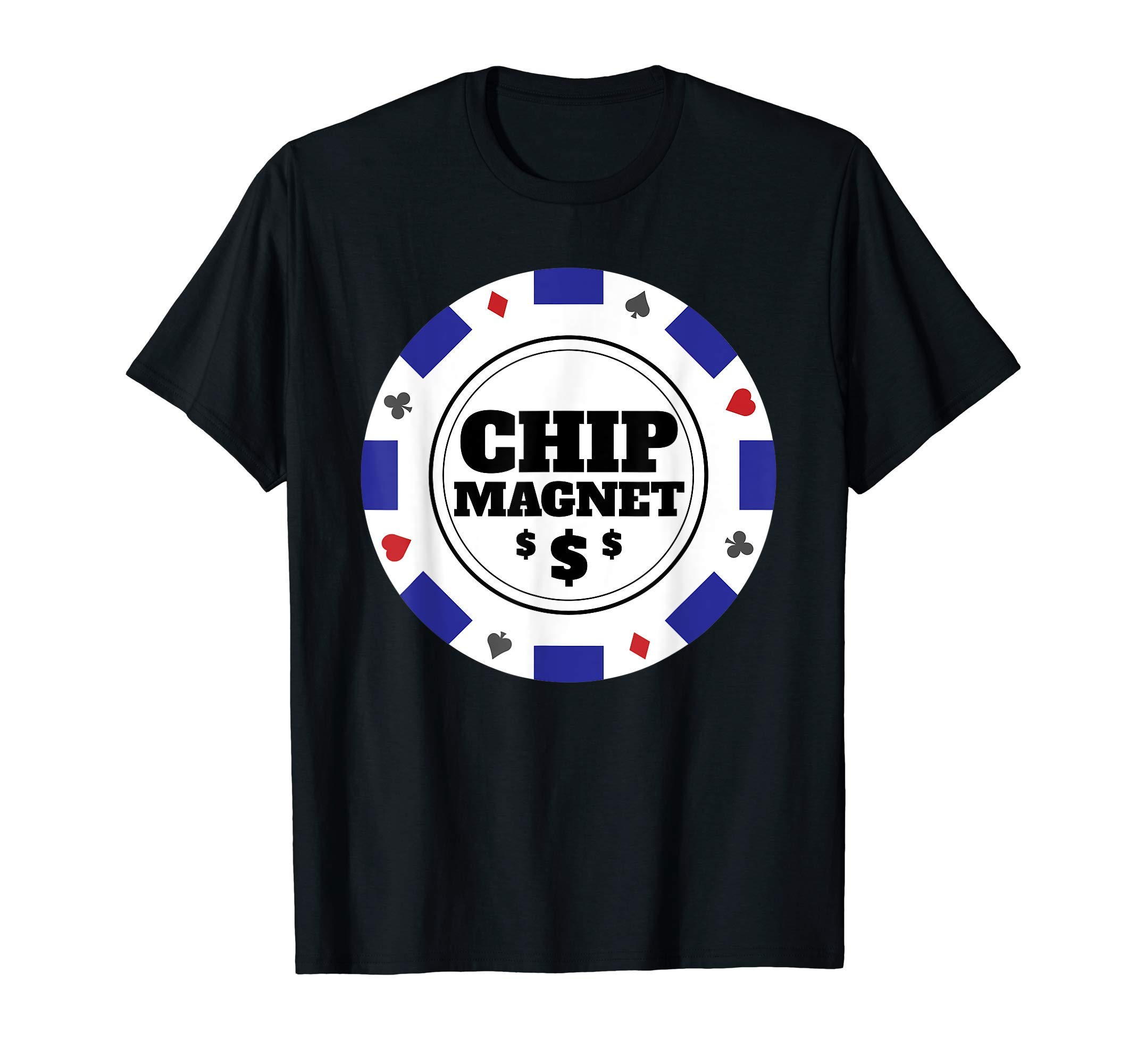 

Чип Магнит Казино Покерный Чип Дизайн Футболка для Выигрывающего Игрока