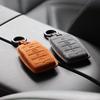 Suede Alcantara For Genesis G70 G90 G80 2017 2023 2020 Accessories Car Key Case Cover Auto Remote Protector Keychain Shell