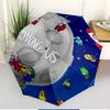 Among Us Print Automatic Open Close Umbrella, Portable Foldable Umbrella, for Outdoor Commute Camping Trip, Ideal Birthday Gift