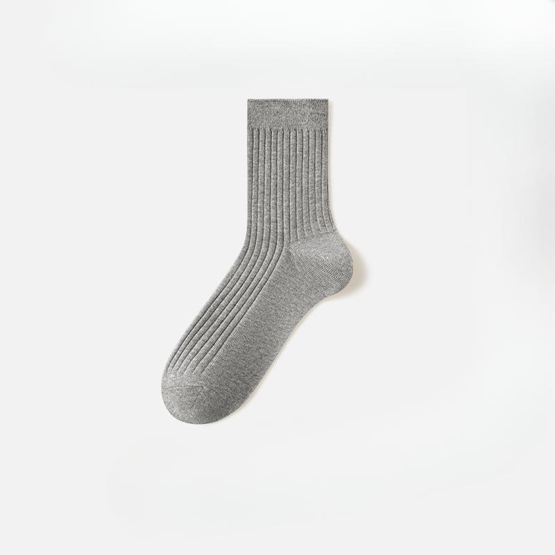 Men's Spring and Autumn Pure Cotton Anti Odor Antibacterial Anti Pilling Business Tube Socks