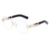 JYL TS Men's Rimless - Unique Sun-Protective Fashion Sunglasses ZZC-7574