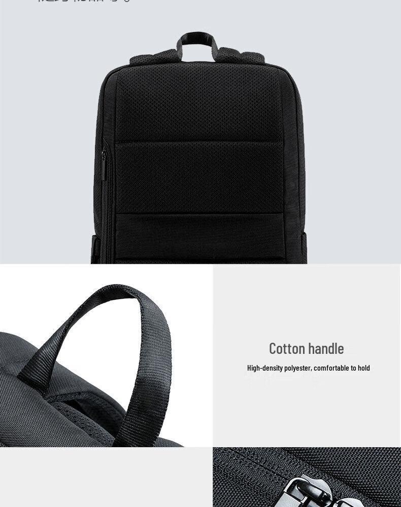 Mi Classic Business Backpack 2: Double Compartment, Shockproof, Large Capacity, Wear-Resistant Laptop Travel & School Backpack.