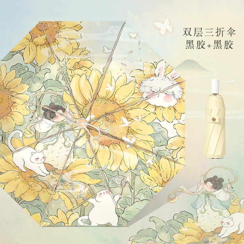 

Двухслойный полностью автоматический зонт для солнечных и дождливых женщин. Складная защита от солнца. Защита от ультрафиолета. Супер легкий компактный солнцезащитный зонт.