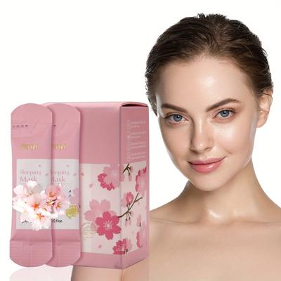 Sakura Sleeping Mask with Hyaluronic Acid Hydrating Moisturizing Facial Mask for All Skin Types Firming Skin Care
